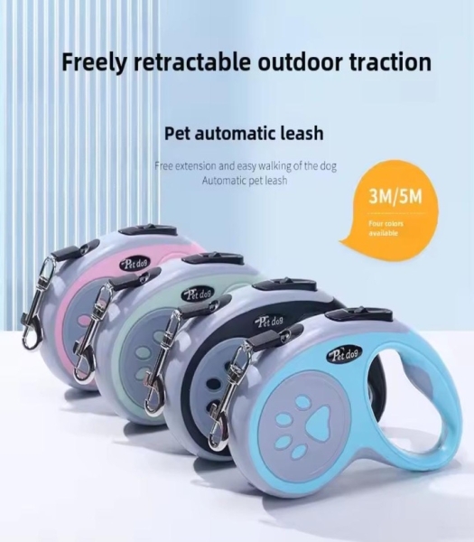 PATİ DESENLİ LÜKS MAKARALI GEZDİRME 5 METRE